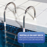 Premium Stainless Steel In-Pool Ladder for Above Ground Pools