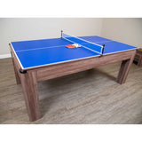 Driftwood 7-ft Air Hockey Table Combo Set with Benches