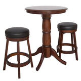 Oxford 30-in Hardwood Pub Table with Stools - 3 Piece Set - Walnut Finish