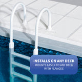 Aluminum/Resin In-Pool Ladder for Above Ground Pools