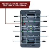 Crossfire 38-in Table Top Foosball Game with Over-The-Door Basketball Hoop