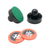 Air Hockey 3-in Strikers and 2.5-in Pucks - Black and Orange