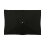 Nassau 6.5-ft x 10-ft Rectangular Market Umbrella with LED Lights - Breez-Tex Canopy