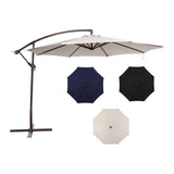 Captiva 10-ft Octagonal Cantilever Umbrella with Base - Breez-Tex Canopy