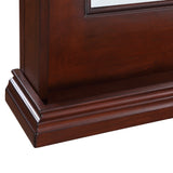 Seville 62-in Hardwood Back Bar Mirror - Mahogany Finish