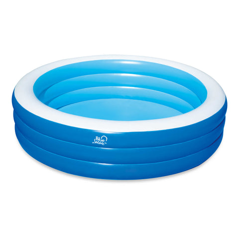 Inflatable 7.5-ft x 22-in Deep Round Family Pool with Cover