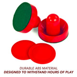 Air Hockey 3.75-in Strikers and 2.87-in Pucks - Red