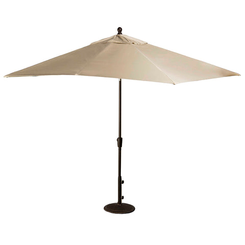 Caspian 8-ft x 10-ft Rectangular Market Umbrella with Sunbrella Canopy