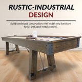 Cheyenne Shuffleboard Table - Rustic Oak Finish