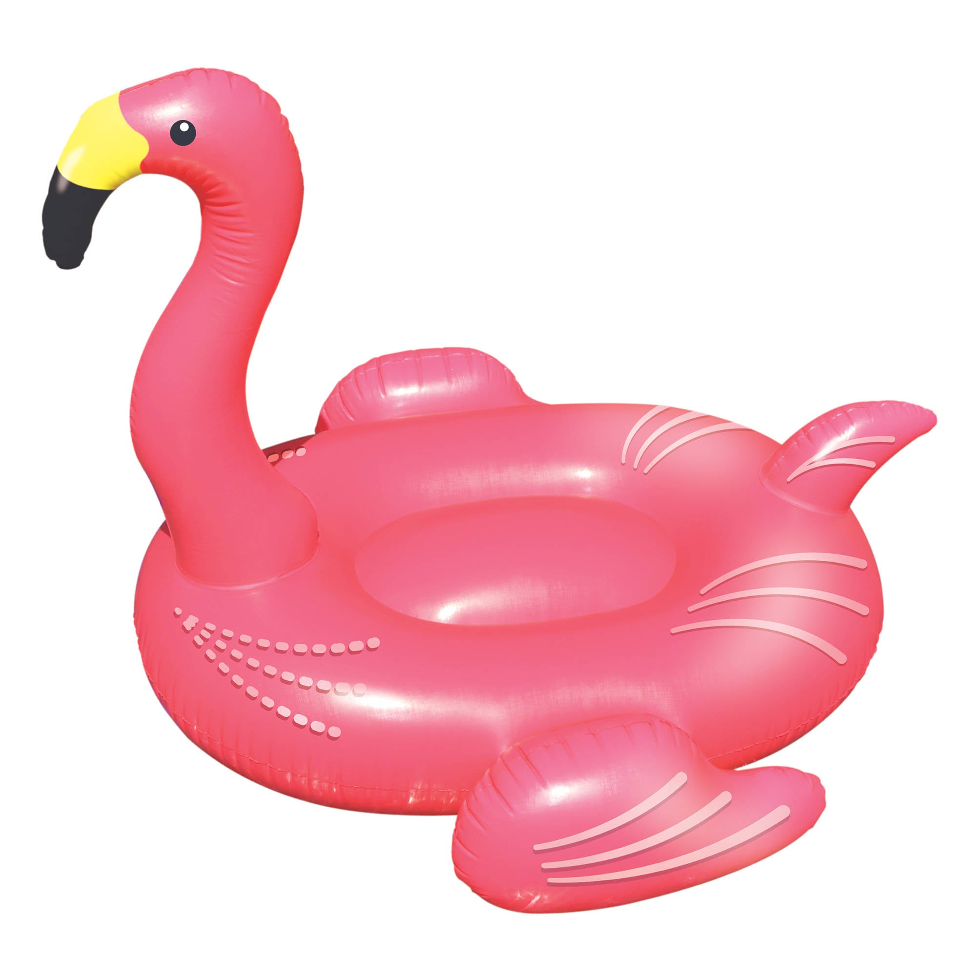 Giant Pink Flamingo 78-in Inflatable Ride-On Pool Toy Blue Wave Products Giant Pink Flamingo 78-in Inflatable Ride-On Pool Toy Blue Wave Products