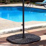 30-lb All-Weather Outdoor Resin Umbrella Base Weights - 4-Pack - Bronze