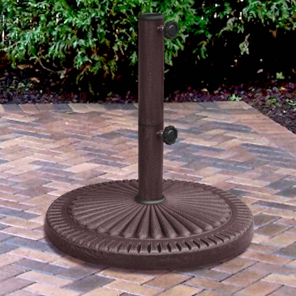 adams portobello resin patio umbrella base 66-lb All-Weather Outdoor Resin Umbrella Base