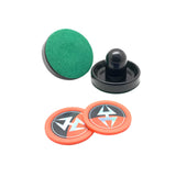 Air Hockey 3-in Strikers and 2.5-in Pucks - Black and Orange