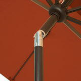 Caspian 8-ft x 10-ft Rectangular Market Umbrella with Sunbrella Canopy