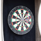 Westwood Bristle Dartboard and 84-in Free-Standing Cabinet - Rustic Gray