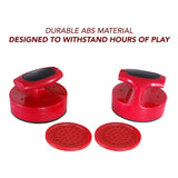 Pro-Series Air Hockey 4-in Strikers and 3-in Pucks - Red