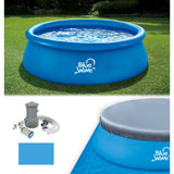 Speed Set 9-ft Round 30-in Deep Family Pool with Cover