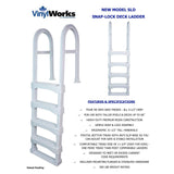 Snap-Lock Deck Ladder for Above-Ground Pools - Taupe