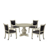 Montecito 48-in Poker Table and Dining Top with 4 Arm Chairs