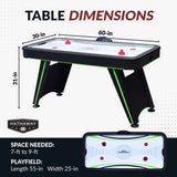 Voyager 5-ft Air Hockey Table with LED Scoring