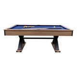 Excalibur 7-ft Pool Table - Driftwood Finish with Blue Felt