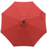Mirage Fiesta 9-ft Octagonal Market Umbrella with Solar LED Lights