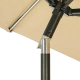 Mirage Fiesta 9-ft Octagonal Market Umbrella with Solar LED Tube Lights - Breez-Tex