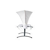 Sea Breeze Luxury Steel Frame Lounger With Canopy - Champagne