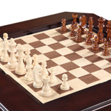 Fortress 28-in Chess 3-in-1 Pedestal Game Table Set with Chairs