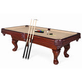 Augusta 8-ft Pool Table - Walnut Finish with Camel Felt