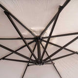 Captiva 10-ft Octagonal Cantilever Umbrella with Base - Breez-Tex Canopy