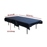 Table Tennis Table Cover - Black