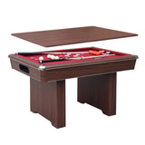 Renegade II 54-in Bumper Pool Table - Walnut Finish with Red Felt