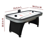 Silverstreak 72-in Air Hockey Table with LED Scoring