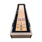 Excalibur 9-ft Shuffleboard Table - Driftwood Finish