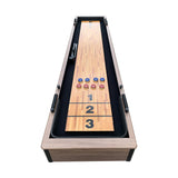 Excalibur 9-ft Shuffleboard Table - Driftwood Finish