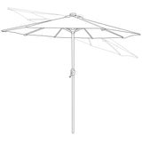 Mirage 9-ft Octagonal Market Umbrella with Sunbrella Canopy