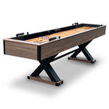 Excalibur 9-ft Shuffleboard Table - Driftwood Finish