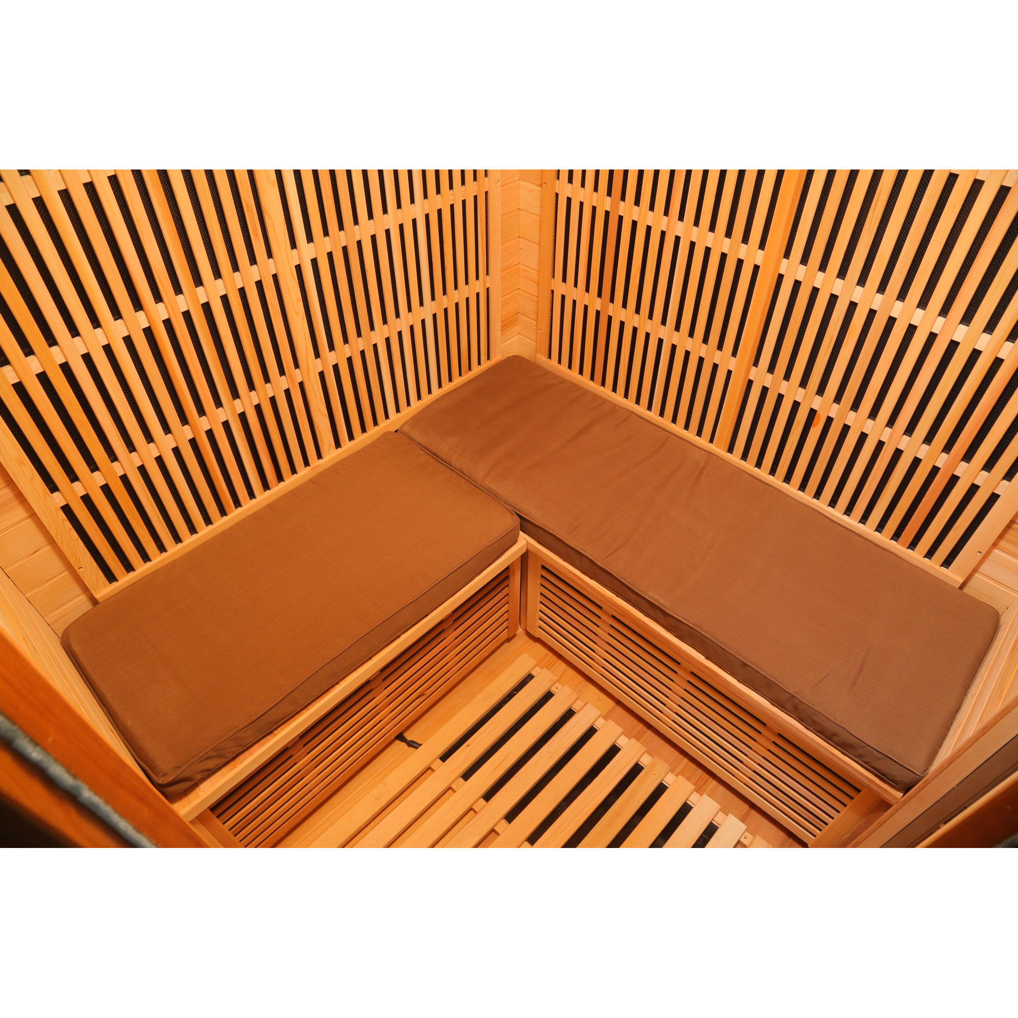 ★スタンダードMiniクッションbrown Seat Cushions for 3-Person Sauna - Brown – Blue Wave Products