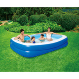 Inflatable 103-in x 69-in x 22-in Deep Rectangular Family Pool with Cover