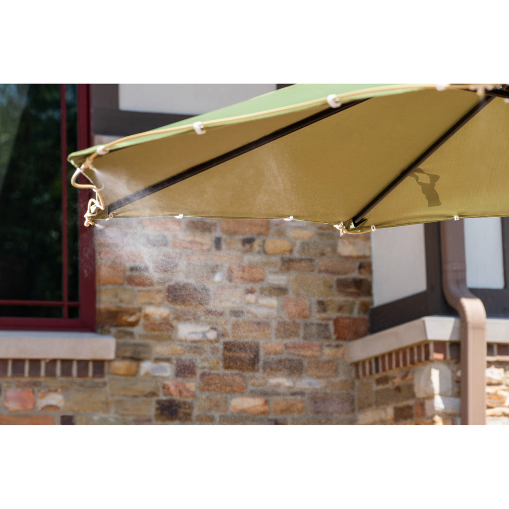 island patio umbrella 40' Island Umbrella Patio Misting System – Blue Wave Products