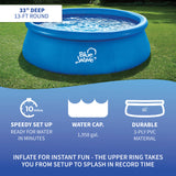 Speed Set 13-ft Round 33-in Deep Family Pool with Cover