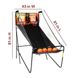 Sure Shot 81-in Dual Basketball Arcade Game with LED Scoring