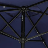 Nassau 6.5-ft x 10-ft Rectangular Market Umbrella with LED Lights - Breez-Tex Canopy