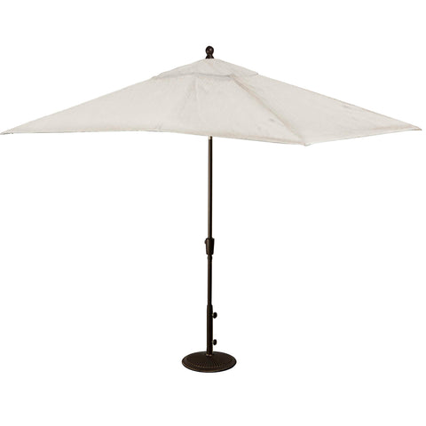 Caspian 8-ft x 10-ft Rectangular Market Umbrella with Olefin Canopy