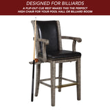 Montecito 29-in High Top Deluxe Spectator Chair - Rustic Gray