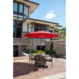 Mirage Fiesta 9-ft Octagonal Market Umbrella with Solar LED Lights