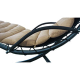 Floating Chaise Lounger with Canopy