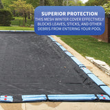 Rugged Mesh In-Ground Pool Winter Cover