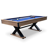 Excalibur 7-ft Pool Table - Driftwood Finish with Blue Felt